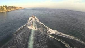 Wake boarding in Tarifa